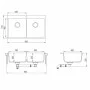 Granite kitchen sink with two beige bowls by vidaXL, Sinks - Ref: Foro24-144851, Price: 266,13 €, Discount: %