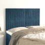 Cabeceros 4 unidades terciopelo azul oscuro 72x5x78/88 cm en Cabeceros y pies de cama | Comprar online en Foro24