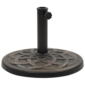 Round umbrella base made of resin in bronze, 19 kg by , Umbrella bases - Ref: Foro24-45202, Price: 84,46 €, Discount: %