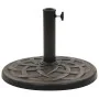 Round umbrella base made of resin in bronze, 19 kg by , Umbrella bases - Ref: Foro24-45202, Price: 84,46 €, Discount: %