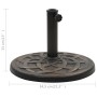 Runder Schirm aus Bronze aus Polyresin 19 kg von , Schirmständer - Ref: Foro24-45202, Preis: 90,74 €, Rabatt: %