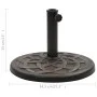 Runder Schirm aus Bronze aus Polyresin 19 kg von , Schirmständer - Ref: Foro24-45202, Preis: 84,46 €, Rabatt: %