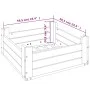 Cubierta para base de sombrilla madera maciza de pino gris de , Bases para sombrillas - Ref: Foro24-825333, Precio: 53,65 €, ...