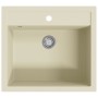 Fregadero de cocina de granito con un seno beige de vidaXL, Fregaderos - Ref: Foro24-144862, Precio: 166,40 €, Descuento: %