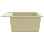 Fregadero de cocina de granito con un seno beige de vidaXL, Fregaderos - Ref: Foro24-144862, Precio: 166,40 €, Descuento: %