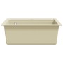 Fregadero de cocina de granito con un seno beige de vidaXL, Fregaderos - Ref: Foro24-144862, Precio: 166,40 €, Descuento: %