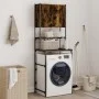 Smoked oak washing machine cabinet 68x48.5x194 cm by , Accessories for washing machines and dryers - Ref: Foro24-838975, Pric...