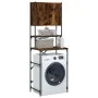 Armario de lavadora color roble ahumado 68x48,5x194 cm de , Accesorios para lavadoras y secadoras - Ref: Foro24-838975, Preci...