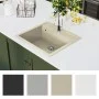 Granite kitchen sink with a beige bowl by vidaXL, Sinks - Ref: Foro24-144862, Price: 174,49 €, Discount: %