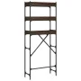 Brown oak engineered wood washing machine shelf 67x25x163 cm by , Accessories for washing machines and dryers - Ref: Foro24-8...