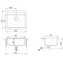 Granite kitchen sink with a beige bowl by vidaXL, Sinks - Ref: Foro24-144862, Price: 174,49 €, Discount: %