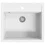 Granite kitchen sink with a white bowl by vidaXL, Sinks - Ref: Foro24-144863, Price: 215,71 €, Discount: %