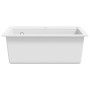 Granite kitchen sink with a white bowl by vidaXL, Sinks - Ref: Foro24-144863, Price: 215,71 €, Discount: %