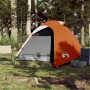 Tienda de campaña iglú para 3 personas impermeable gris naranja