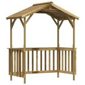 Impregnated pine wood barbecue shed 163.5x93x210 cm by , Sheds - Ref: Foro24-315390, Price: 241,37 €, Discount: %