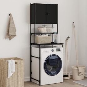 Black washing machine cabinet 68x48.5x194 cm by , Accessories for washing machines and dryers - Ref: Foro24-838973, Price: 92...
