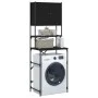 Black washing machine cabinet 68x48.5x194 cm by , Accessories for washing machines and dryers - Ref: Foro24-838973, Price: 97...
