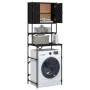 Black washing machine cabinet 68x48.5x194 cm by , Accessories for washing machines and dryers - Ref: Foro24-838973, Price: 97...
