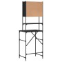 Schwarzer Waschmaschinenschrank 68x48,5x194 cm von , Zubehör für Waschmaschinen und Trockner - Ref: Foro24-838973, Preis: 92,...