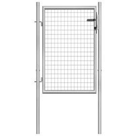 Gartentor aus verzinktem Stahl silber 105x150 cm von vidaXL, Gartentore - Ref: Foro24-144756, Preis: 169,97 €, Rabatt: %
