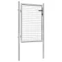 Puerta de jardín acero galvanizado plateado 105x150 cm de vidaXL, Puertas de jardín - Ref: Foro24-144756, Precio: 174,06 €, D...