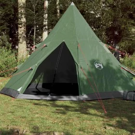 Green waterproof 4-person tipi tent by , tents - Ref: Foro24-94380, Price: 142,19 €, Discount: %