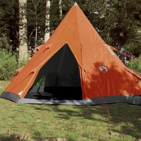Tienda de campaña tipi para 4 personas impermeable gris naranja de , Tiendas de campaña - Ref: Foro24-94382, Precio: 139,13 €...