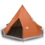 4-Personen-Tipi-Zelt, wasserdicht, Grau-Orange von , Zelte - Ref: Foro24-94382, Preis: 135,51 €, Rabatt: %