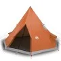 4-Personen-Tipi-Zelt, wasserdicht, Grau-Orange von , Zelte - Ref: Foro24-94382, Preis: 139,13 €, Rabatt: %