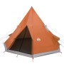 4-Personen-Tipi-Zelt, wasserdicht, Grau-Orange von , Zelte - Ref: Foro24-94382, Preis: 135,51 €, Rabatt: %