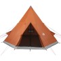 4-Personen-Tipi-Zelt, wasserdicht, Grau-Orange von , Zelte - Ref: Foro24-94382, Preis: 135,51 €, Rabatt: %