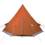 Tienda de campaña tipi para 4 personas impermeable gris naranja de , Tiendas de campaña - Ref: Foro24-94382, Precio: 139,13 €...
