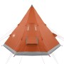 4-Personen-Tipi-Zelt, wasserdicht, Grau-Orange von , Zelte - Ref: Foro24-94382, Preis: 135,51 €, Rabatt: %