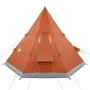 Tienda de campaña tipi para 4 personas impermeable gris naranja de , Tiendas de campaña - Ref: Foro24-94382, Precio: 139,13 €...