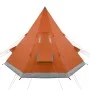 Tienda de campaña tipi para 4 personas impermeable gris naranja de , Tiendas de campaña - Ref: Foro24-94382, Precio: 139,13 €...