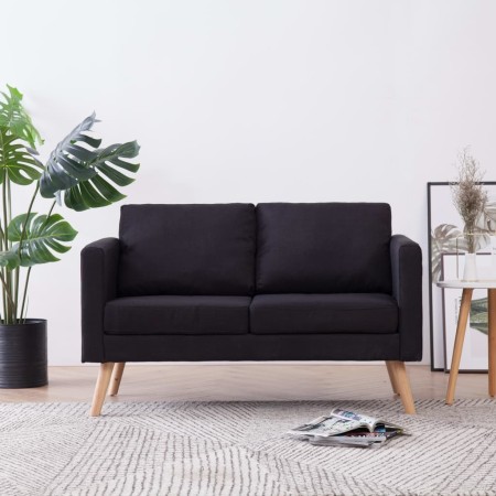 Black fabric 2-seater sofa by vidaXL, Sofas - Ref: Foro24-281359, Price: 246,15 €, Discount: %