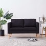 Black fabric 2-seater sofa by vidaXL, Sofas - Ref: Foro24-281359, Price: 246,15 €, Discount: %