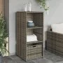 PE Rattan Gartenschrank grau 50x55x115 cm von , Aufbewahrungsboxen für den Außenbereich - Ref: Foro24-365549, Preis: 113,63 €...