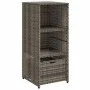 PE Rattan Gartenschrank grau 50x55x115 cm von , Aufbewahrungsboxen für den Außenbereich - Ref: Foro24-365549, Preis: 113,63 €...