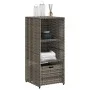 PE Rattan Gartenschrank grau 50x55x115 cm von , Aufbewahrungsboxen für den Außenbereich - Ref: Foro24-365549, Preis: 113,63 €...