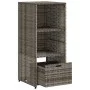 PE Rattan Gartenschrank grau 50x55x115 cm von , Aufbewahrungsboxen für den Außenbereich - Ref: Foro24-365549, Preis: 113,63 €...