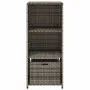 PE Rattan Gartenschrank grau 50x55x115 cm von , Aufbewahrungsboxen für den Außenbereich - Ref: Foro24-365549, Preis: 113,63 €...