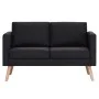 Black fabric 2-seater sofa by vidaXL, Sofas - Ref: Foro24-281359, Price: 242,33 €, Discount: %