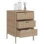Gartenschrank PE Rattan beige 55x59x80 cm von , Aufbewahrungsboxen für den Außenbereich - Ref: Foro24-365554, Preis: 139,22 €...
