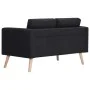 Black fabric 2-seater sofa by vidaXL, Sofas - Ref: Foro24-281359, Price: 242,33 €, Discount: %