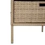 PE beige rattan garden storage cabinet 55x59x80 cm by , Outdoor storage boxes - Ref: Foro24-365554, Price: 147,58 €, Discount: %