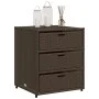 PE Rattan Gartenschrank braun 55x59x69 cm von , Aufbewahrungsboxen für den Außenbereich - Ref: Foro24-365556, Preis: 140,82 €...