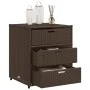 PE Rattan Gartenschrank braun 55x59x69 cm von , Aufbewahrungsboxen für den Außenbereich - Ref: Foro24-365556, Preis: 140,82 €...