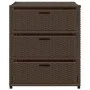 PE Rattan Gartenschrank braun 55x59x69 cm von , Aufbewahrungsboxen für den Außenbereich - Ref: Foro24-365556, Preis: 140,82 €...