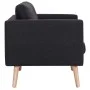 Black fabric 2-seater sofa by vidaXL, Sofas - Ref: Foro24-281359, Price: 242,33 €, Discount: %